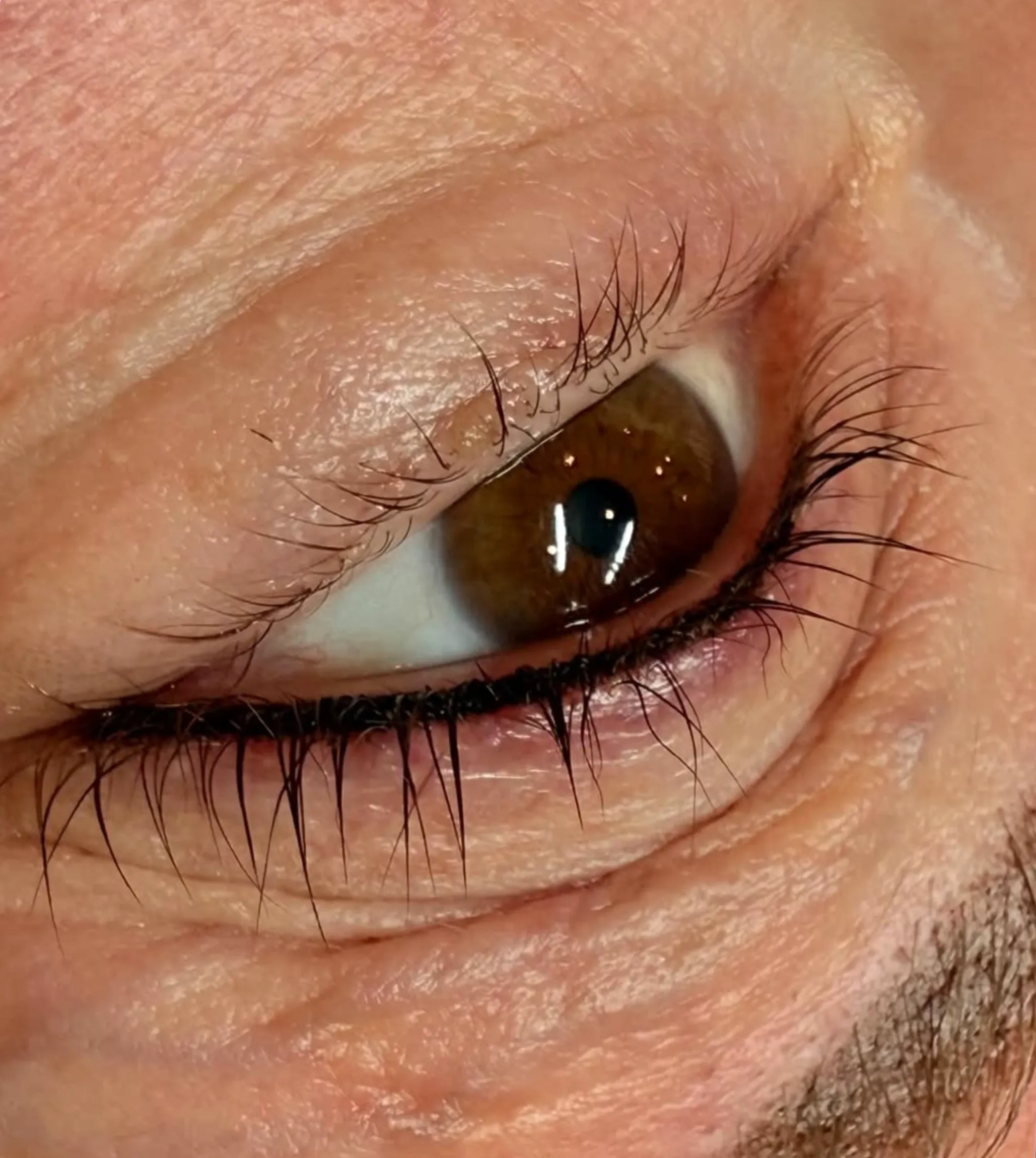 eyeliner tattoo touch up